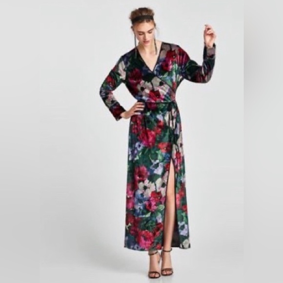 Floral Tropical Wrap Dress - Resort Wear NWOT - Picture 4 of 4